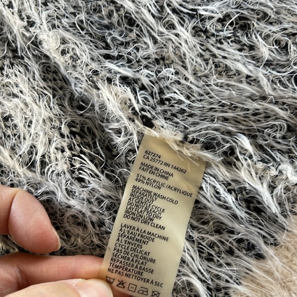 Dex, M, cardigan, pockets, acrylic/nylon, soft cozy, knit, geometric design,EUC - Picture 8 of 9